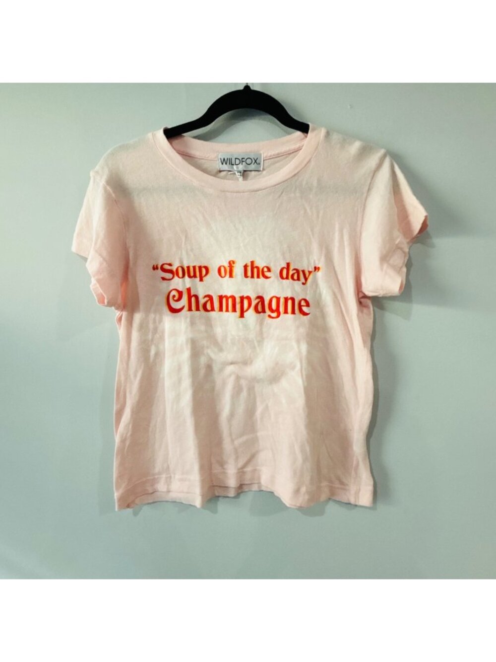 Wildfox Soup of the Day? Champagne Shirt NWT Size XS